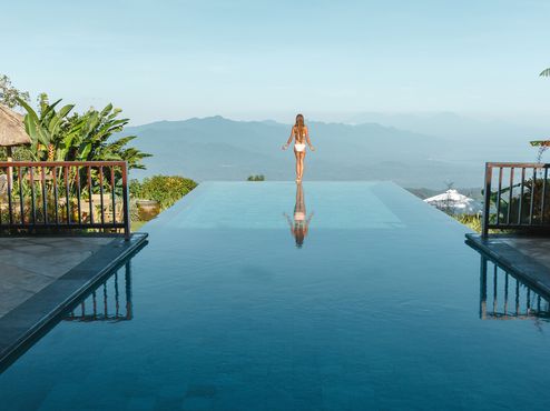 Luxus-Wellnesshotel auf Bali mit Infinitypool