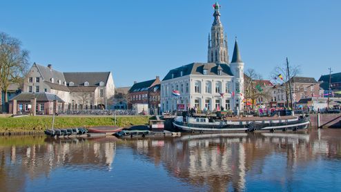 Die Stadt Breda in Nordbrabant.
