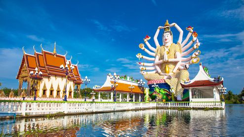 Wat Plai Laem Tempel, Koh Samui, Thailand