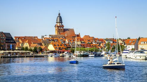 Der Hafen Waren an der Müritz