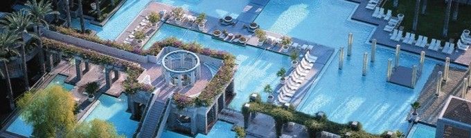 Riesige Poollandschaft des Hyat Regency Scottsdale