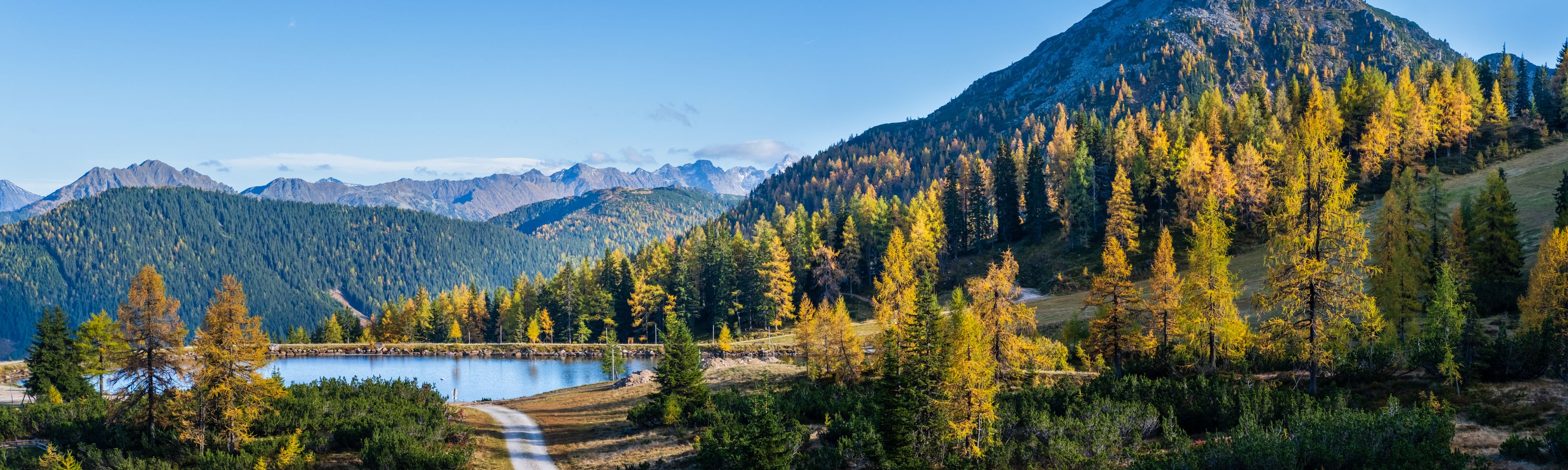Autumn landscape of Austria