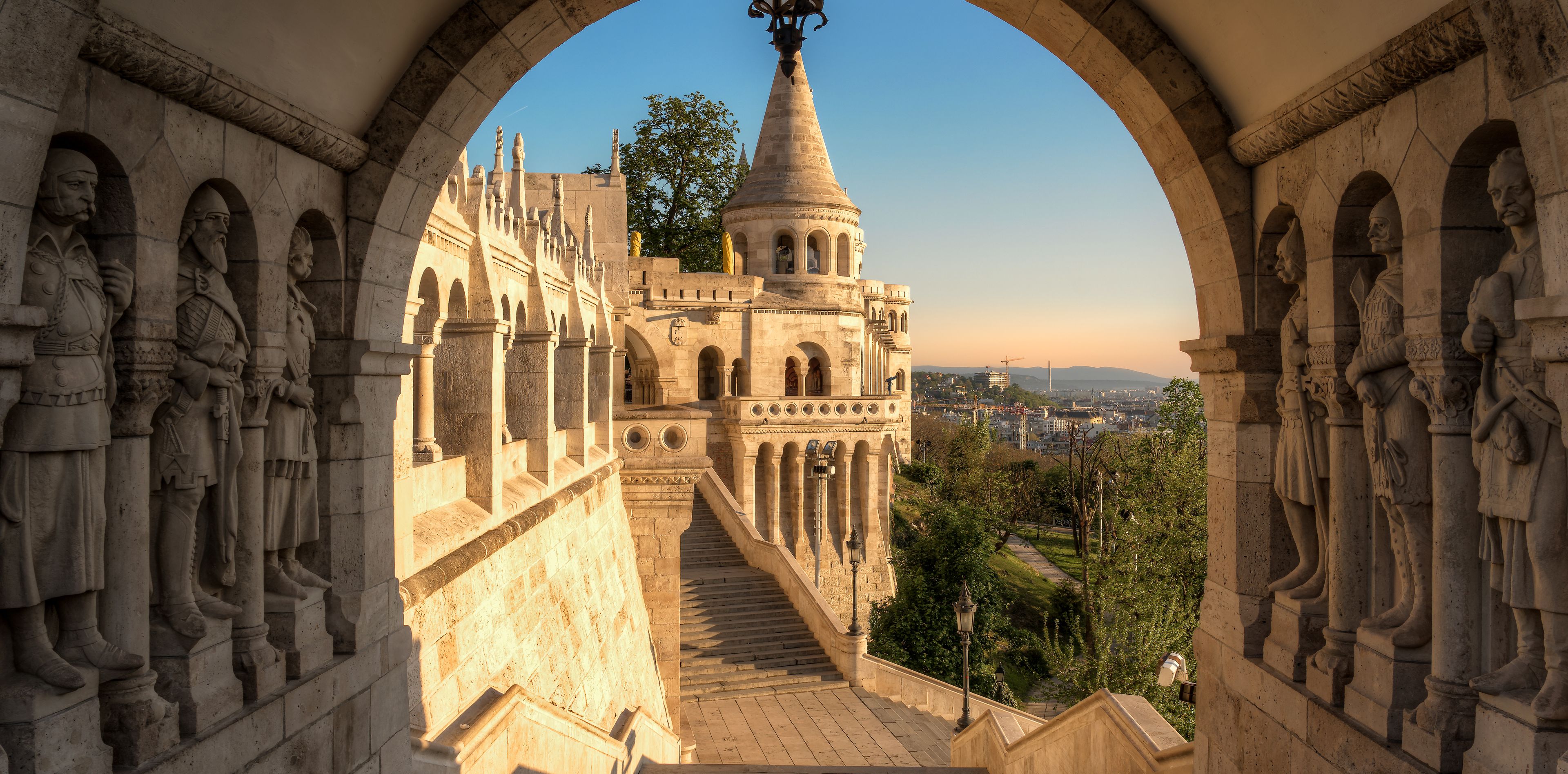 The Fishermen's Bastion in Budapest, Hungary