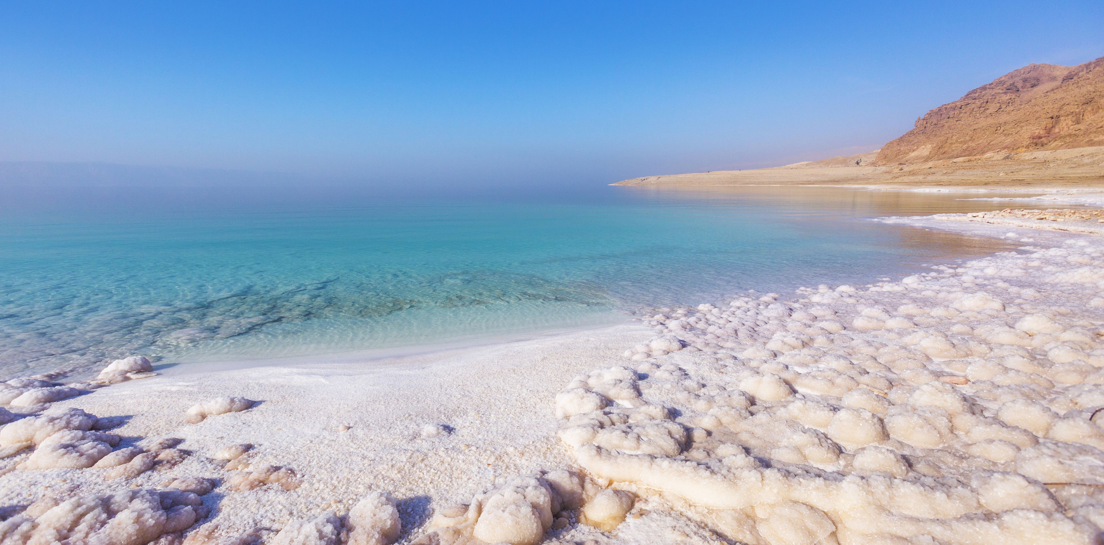 Salzstrand am Toten Meer