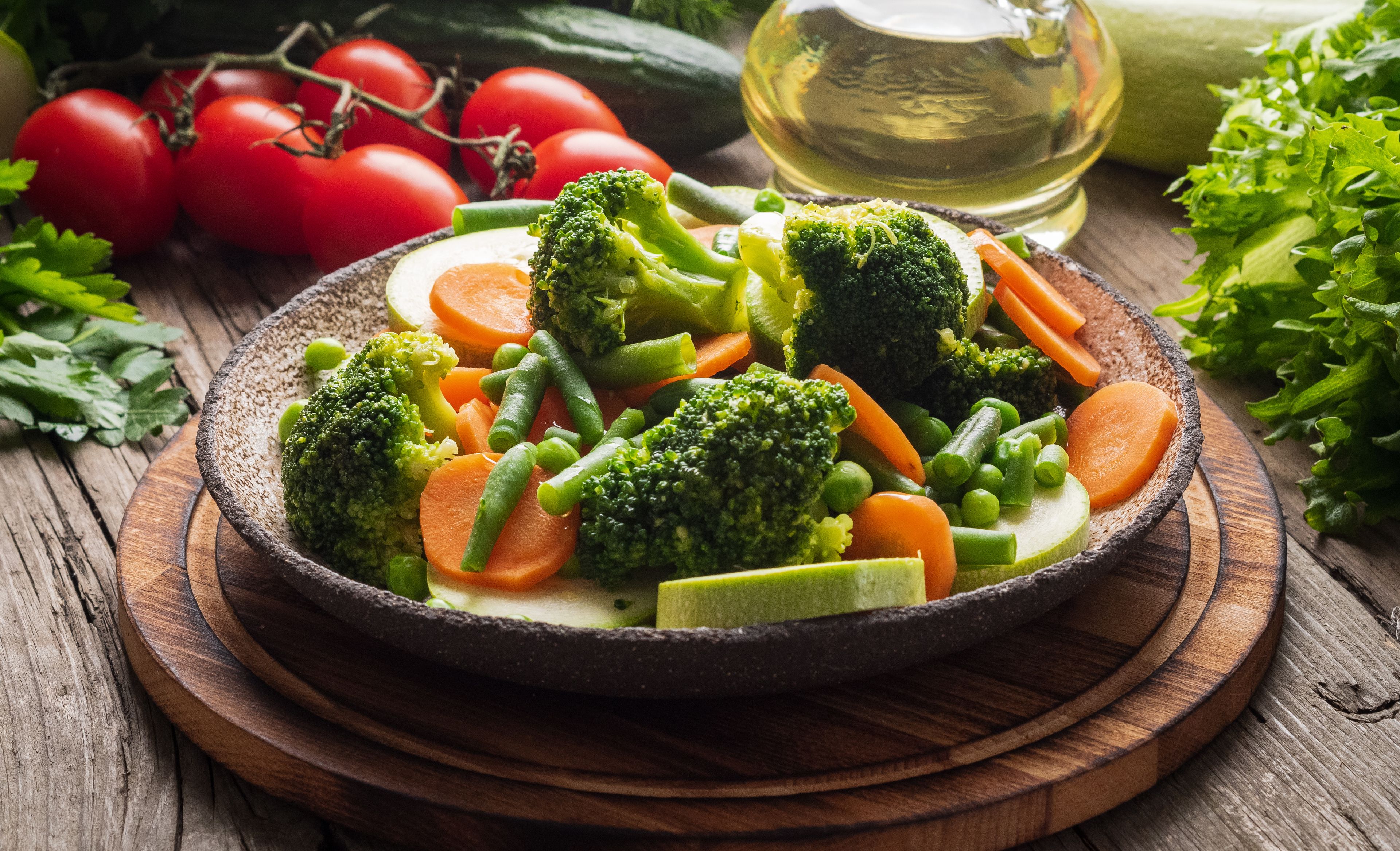 Gesundes Gemüse auf dem Teller