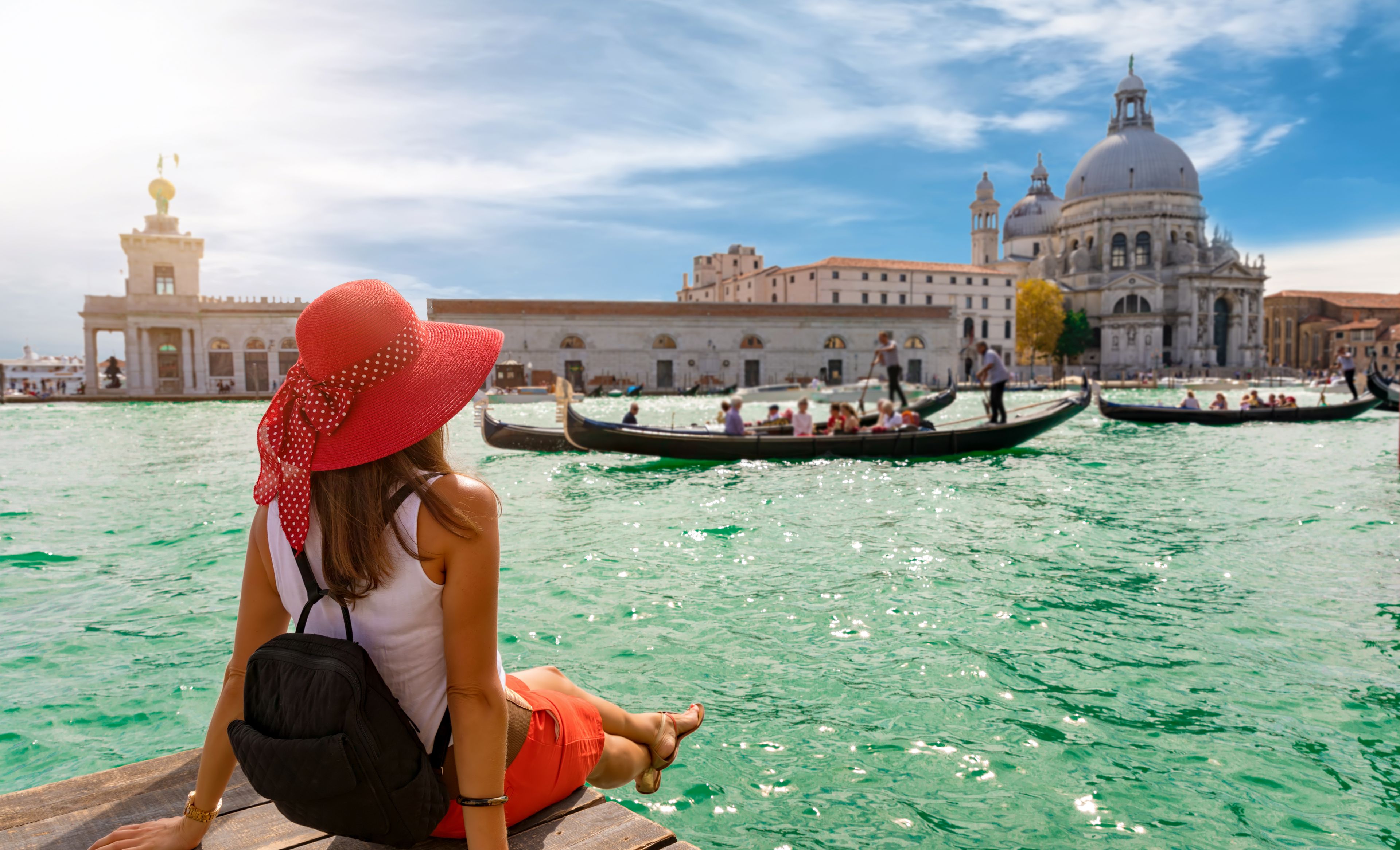 Frau in Venedig