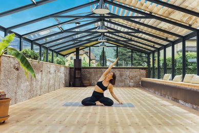 Yoga im Hotel Schwarzschmied Italien